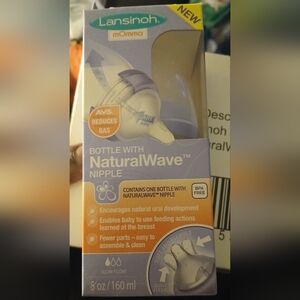 Lansinoh NaturalWave Bottle with Nipple (4-pack)